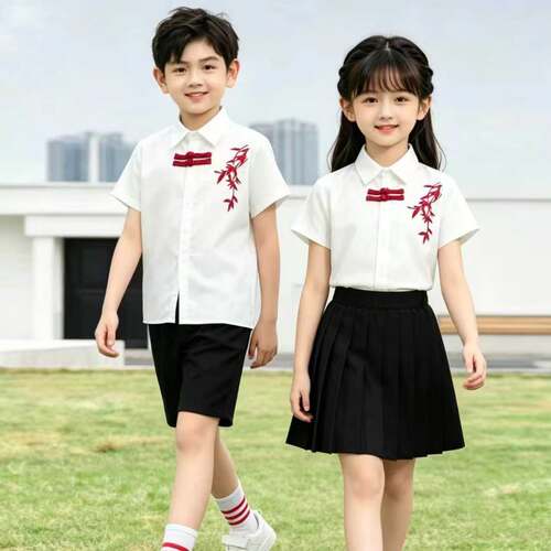 幼儿园园服夏装儿童班服毕业照小学生诗歌朗表演中国风合唱演出服
