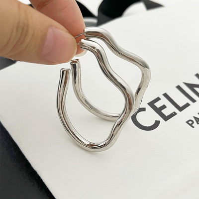 欧美博主同款耳环冷淡风几何耳钉