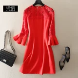 Кружевной мегафон, элегантный приталенный цветной наряд маленькой принцессы, вечернее платье, с рукавом