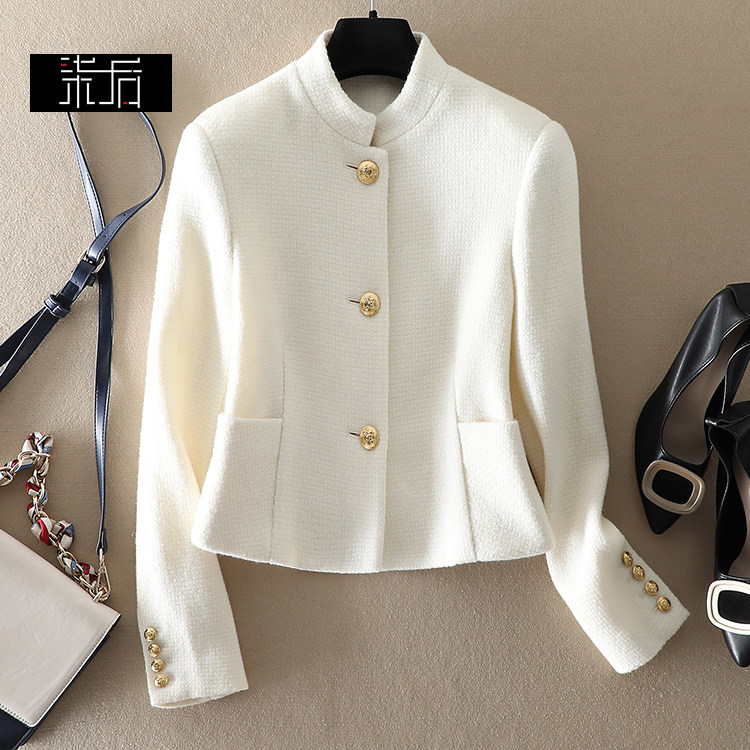 特#高档羊毛呢真丝里衬法式复古高级感气质流行时尚上衣女短外套,女装/女士精品,西装,淘宝优惠券,粉丝福利购,淘宝优惠卷