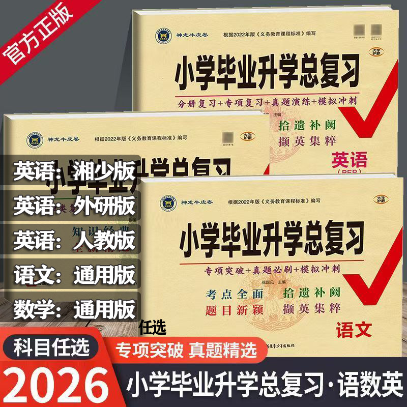 2026版小学毕业升学总复习试卷