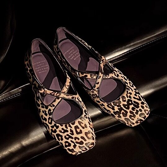 春夏新品平底豹纹玛丽珍单鞋真皮马毛文艺复古风浅口平跟女鞋,女鞋,玛丽珍鞋,淘宝优惠券,粉丝福利购,淘宝优惠卷