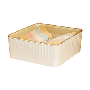 内衣收纳盒家用贴身衣服有盖内裤整理盒塑料文胸袜子分格储物盒子