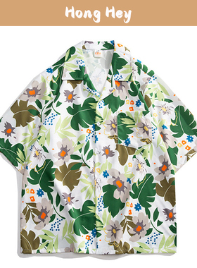 Casual Men's Shirts Short Sleeves Summer Green Women Shirts