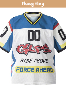 2026新款时尚男女球衣V领运动T恤