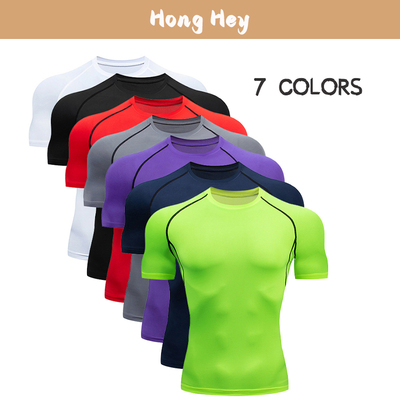 Men's Sports T-Shirt Crewneck Short Sleeves Fitting Gym Tops