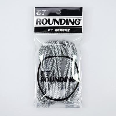 适配耐克3M反光鞋带圆绳男款女款喷泡高帮篮球鞋乔丹AJ夜跑黑白灰