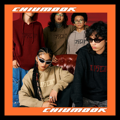 OSCILL 笔画连帽毛衣卫衣