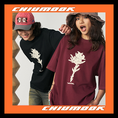 OSCill短袖毛毡男女同款T恤