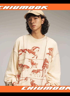 OSCill 游牧文化摇粒绒套头卫衣