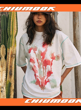 OSCill 捕虫草竹节棉短袖全棉T恤