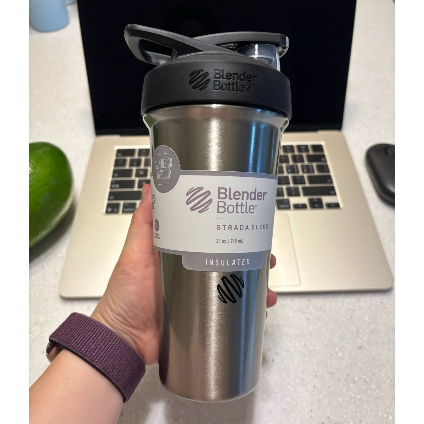 进口Blender Bottle保温杯不锈钢保冷大容量便携水杯蛋白粉摇摇杯