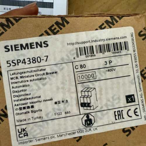 议价5SP4380-7西门子断路器可维修