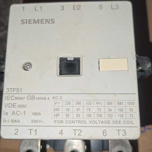 议价3TF51交流接触器，160A，额定电压690V，可维修