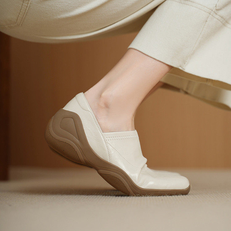 3cm软羊皮厚底乐福鞋2026新款小皮鞋软底深口休闲单鞋一脚蹬女鞋,女鞋,深口单鞋,淘宝优惠券,粉丝福利购,淘宝优惠卷