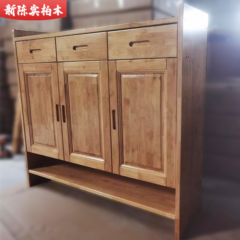 纯柏木家具全实木功夫茶几 原木中式斗柜 客厅简约小户型茶桌茶台