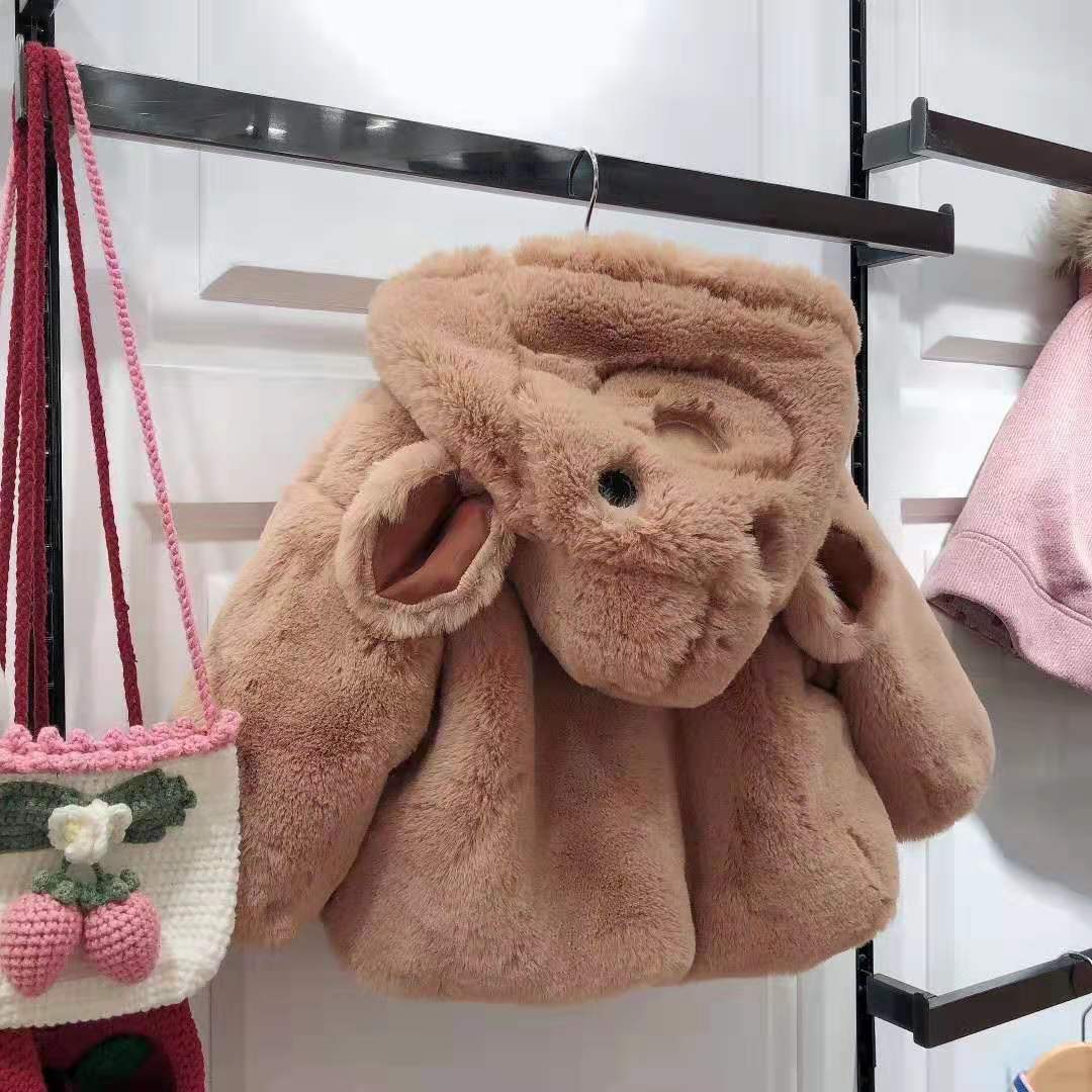 棉服洋气儿童外套女童加厚大衣