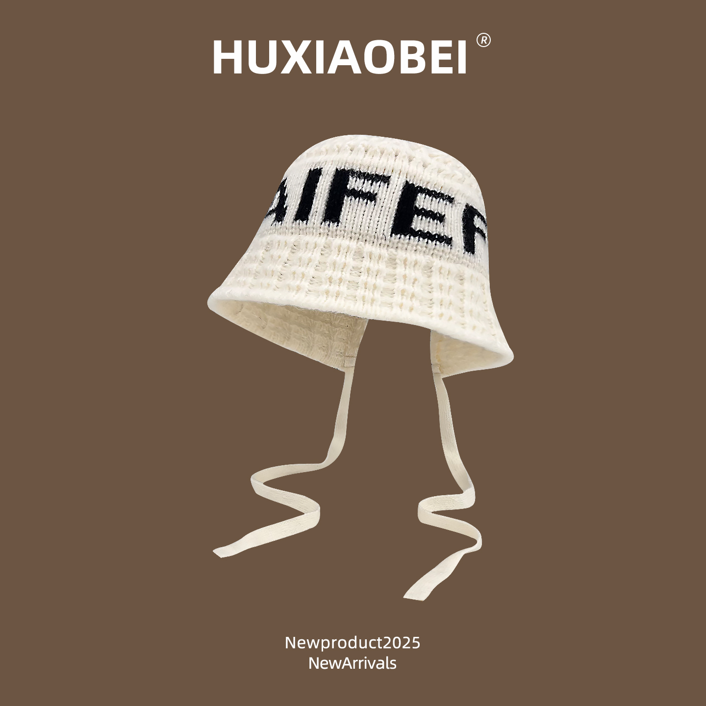 出游百搭显脸小系带针织渔夫帽