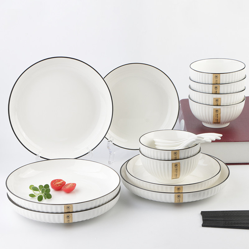 敏杨简约竖纹日式陶瓷米饭碗家用碗碟餐具个性防烫设计釉下彩面碗,餐饮具,碗,淘宝优惠券,粉丝福利购,淘宝优惠卷