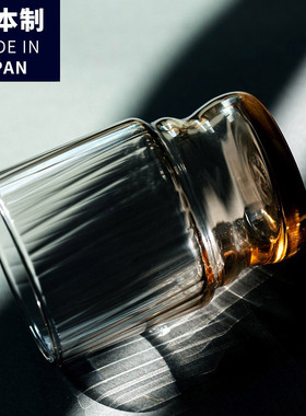 4支套装 超值好物。日本制进口 竖纹斜纹玻璃杯水杯啤酒杯牛奶杯