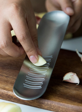 日本制18-8不锈钢 姜蓉研磨器 手动研磨蒜末神器磨泥器