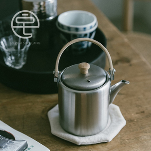 日本进口相泽工房aizawa18-8不锈钢茶壶功夫茶具茶壶泡茶壶带茶滤