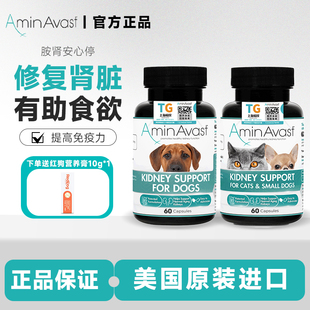 美国AminAvast胺肾安心停猫狗慢性肾衰竭停降磷护肾脏保健肾衰停