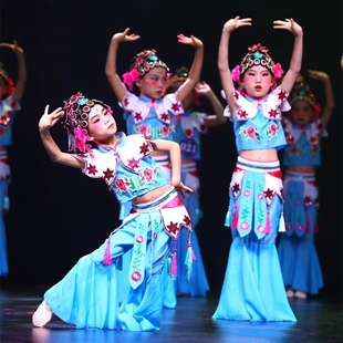 小戏骨粉墨俏花旦演出服儿童六一舞台京剧戏迷小红娘戏曲表演服装