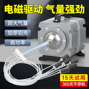 小型增氧泵卖鱼增氧机海鲜鱼池充氧泵大功率打氧机鱼缸氧气泵养鱼