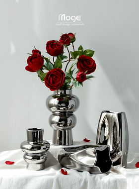 摩格斯堪的纳维亚无障碍豪华电镀饰品艺术花瓶客厅电视柜入口大厅