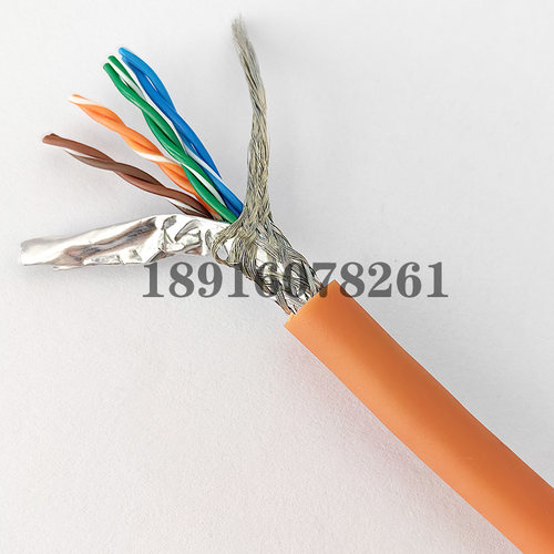 高柔耐磨CAT5E-STP屏蔽拖链网线