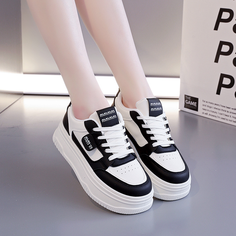 2025秋季小白鞋女鞋新款韩版休闲女鞋厚底增高运动板鞋软底平板鞋