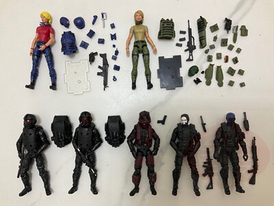 女特种兵超可动兵人成品现货