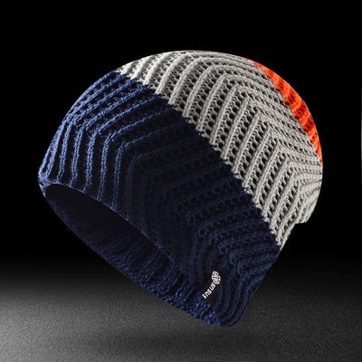 0082冬季跑步帽子滑雪针织冷帽运动保暖帽子头围55-60