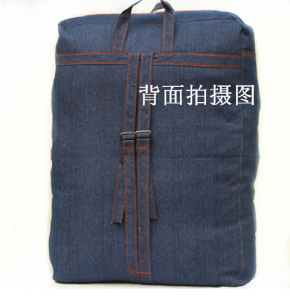 特大号加厚牛仔背包帆布搬家袋双肩包行李袋托运袋打包袋旅行包
