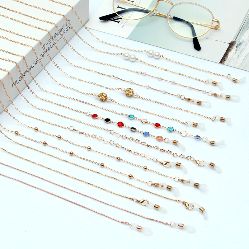 眼镜链女挂脖网红眼睛链条复古洛丽塔潮人时尚防滑挂绳墨镜带链子