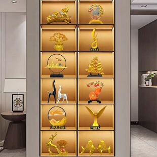 现代简约酒柜摆件客厅柜子装饰品玄关室内家居摆设品电视柜工艺品