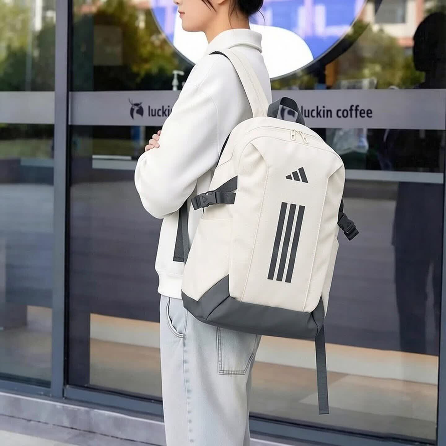 Adidas/阿迪达斯双肩背包男包 26夏季新款大容量电脑包户外旅游包