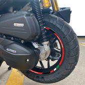 摩托车轮胎反光贴膜大阳ADV150改装 贴花踏板本田ADV350轮毂贴纸膜