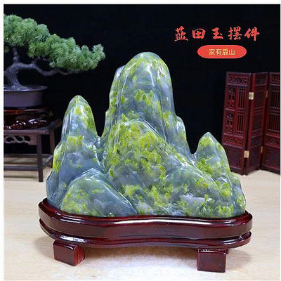 摆件客厅中式风草花石精品包邮