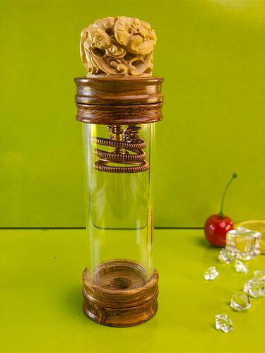 包邮鸣虫具用品草花梨35蒙心黄杨木徐一舟云龙戏珠簧竹蛉罐子