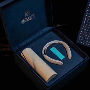 SKG颈椎按摩仪套装绒布礼盒公司保温杯礼品定制刻字logo伴手礼品