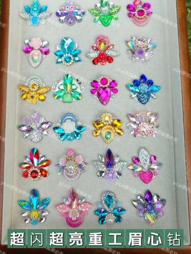 爆款个性儿童彩绘眉心贴装饰贴演出游玩面部装饰眉心装饰钻贴