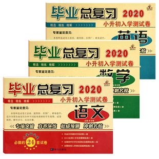 毕业总复习小升初试卷语文数学英语全套配套人教版 北师大版 苏教版 通用版小学六年级升初中分班考试试卷六年级小升初总复习初中