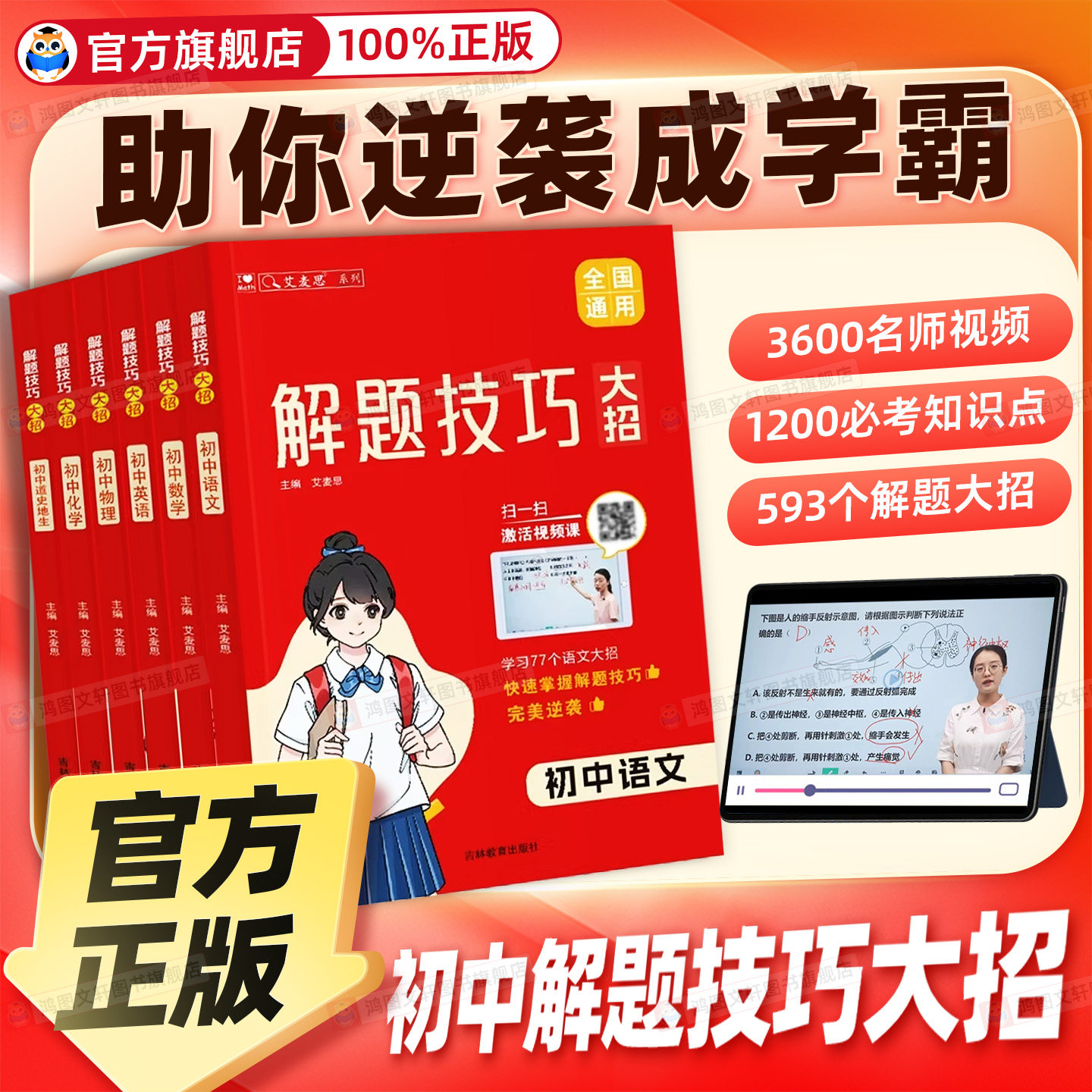 【艾麦思】初中通用解题技巧大招图片