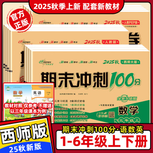 人教版 数学试卷一二三四五六年级下册上册语文数学试卷西师大版 小学单元 期中期末试卷测试卷全套 2025版 期末冲刺100分西师版 西师版