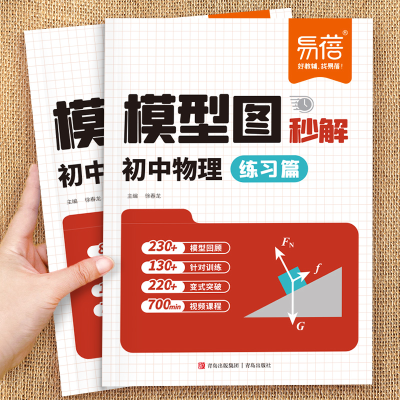 【易蓓】初中物理模型图秒解公式讲解练习基础知识受力分析关键模型漫画初中物理电学光学模型八九年级知识点专题训练