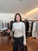 修身 女2025年秋冬新款 显瘦内搭弹力T恤上衣 打底衫 widelia加绒长袖