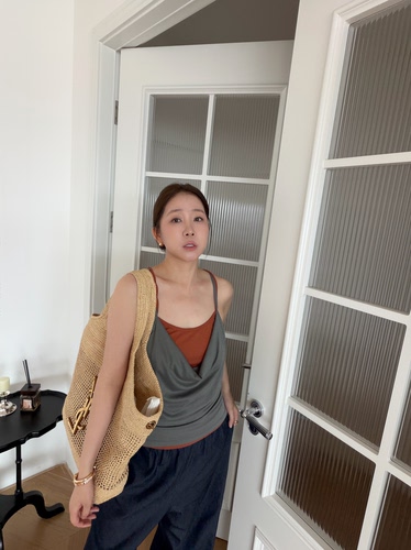 widelia夏季气质显瘦无袖背心女