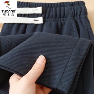 宽松直筒运动裤 新款 春秋季 纯色百搭长裤 潮 啄木鸟休闲裤 卫裤 子男士